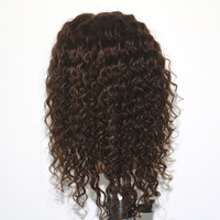 14 Zoll # 4 Lockige Wellen-Übungsköpfe für Damenfrisuren, 100% Echthaar-Mannequin-Köpfe für Kosmetologie-Übungen und Styling