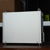 Boîtier PC B2 PRO Mini ITX en alliage d'aluminium, tour moyenne, en stock, avec baies pour lecteur CD et disques durs, ports USB avant, pour le gaming et les fans.