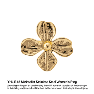 Bague minimaliste YHL R42 en acier inoxydable pour femme, classique, ajustable, collection automne-hiver, bijoux de mode, vente en gros - Product Image 2