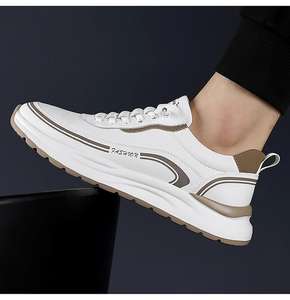 Zapatos casuales de moda para <span class=keywords><strong>hombre</strong></span> baratos, zapatillas de deporte con costuras de color, zapatillas transpirables con cordones para <span class=keywords><strong>hombre</strong></span> - Product Image 2