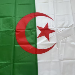 <span class=keywords><strong>Bandiera</strong></span> dell'Algeria 100% Poliestere Pronta per la Spedizione, per Giornata Nazionale, Partite di Calcio, Eventi Patriottici, Decorazioni Esterne - Product Image 4