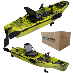 290mm Pro Angler 10FT LLDPE 1 personne chaise simple deux pédale de pêche pliable en plastique modulaire océan Kayak avec moteur 24lb - Product Image 2