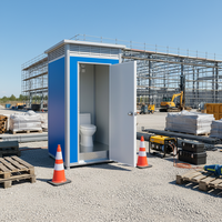 Toilettes mobiles portables pour adultes, cabine de douche détachable, toilettes publiques préfabriquées pour parcs et appartements, en acier