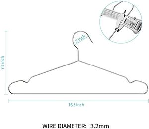 <b>Plastic</b> Hangers Double Tier Flexible Eco-friendly Clothes Organizer for Bedroom <b>Wardrobe</b> - Product Image 2