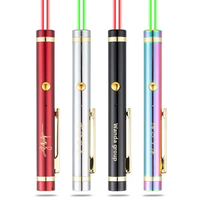 Pena Laser Pointer Genggam Isi Ulang Mini Portabel Alat Presentasi untuk Kuliah, Penunjuk Lokasi di Meja Pasir, Senter
