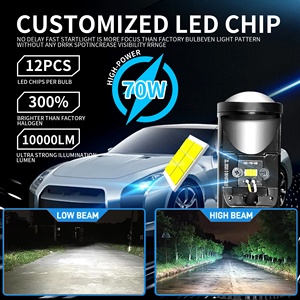 Nueva llegada <span class=keywords><strong>Mini</strong></span> Y6D lente de proyector haz Alto y Bajo H4 línea de corte perfecta Canbus IP68 para sistemas de iluminación automática faro Led - Product Image 2