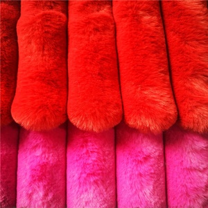 <span class=keywords><strong>Tissu</strong></span> Jacquard 100% Polyester PV à rayures en peluche, <span class=keywords><strong>fausse</strong></span> <span class=keywords><strong>fourrure</strong></span> de lapin, <span class=keywords><strong>tissu</strong></span> Jacquard bon marché, vente en gros - Product Image 6