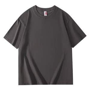 T-shirts à manches courtes 100% coton, 200g, T-shirts unis pour hommes avec logo imprimé, personnalisation en gros, en stock - Product Image 6