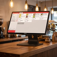 GSAN - Terminal Punto de Venta con Pantalla Táctil de 18.5 Pulgadas, Caja Registradora Todo en Uno, Sistemas POS para Restaurantes, Gran Venta