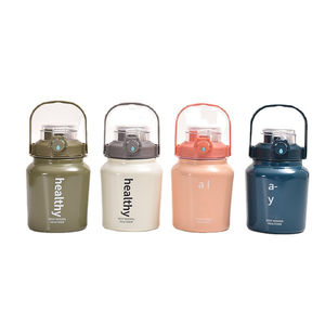 <span class=keywords><strong>1l</strong></span> 316 acier inoxydable tasse à vide en plein air portable Sports <span class=keywords><strong>thermos</strong></span> carré isolé avec poignée en paille vente en gros - Product Image 5