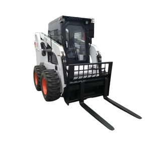 kleiner kompaktlader mit hydraulischem trennwagen /trencher/ schneckenvorrichtung /sweeper/ winkelschaben kompaktladeranlagen - Product Image 4