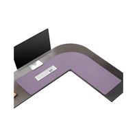 Tapis de table en forme de L tapis de bureau en cuir PU imperméable nouveau design tapis de bureau d'angle en cuir de grande taille