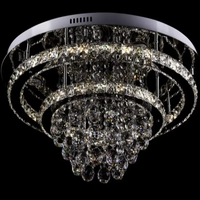 Vente en gros d'appartement Décoration personnalisée pour intérieur de maison Salon élégant Chambre à coucher Plafonnier moderne en cristal LED