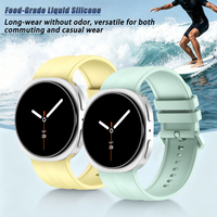 Bracelet d'origine pour Samsung Galaxy Watch 9 8, bracelet en silicone sport sans espaces, 44 mm 40 mm, Correa Galaxy Watch8 8 Classic