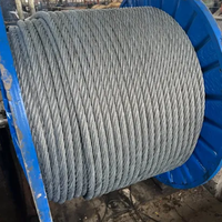 20mm Verzinktes Stahlseil GI-Drahtseil 6x19 6x37 Hochfestes Stahlkabel für Kran Heben Schiffs- und Fischereibedarf