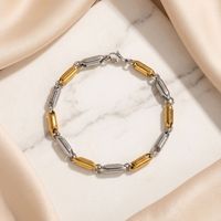Bracelets géométriques tendance Novirassine Luxury plaqués or 18 carats en acier inoxydable 316L, anti-ternissement, bijoux minimalistes haut de gamme unisexes