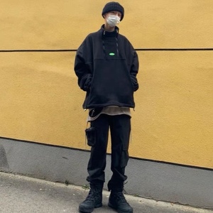 Felpa da uomo in pile 3/4 con cappuccio da uomo in pile polare Unisex personalizzata - Product Image 6