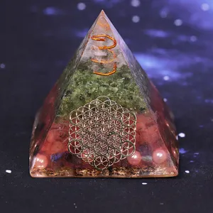 Orgonite Aura High Frequency Energy Pyramid Helping Love Business Soothe The Soul Yoga Meditation Decoration Gift
