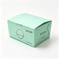 Boîte d'emballage alimentaire avec LOGO, boîte à emporter jetable, conteneur alimentaire pour repas complets (riz, nachos, tacos, BBQ, frites)