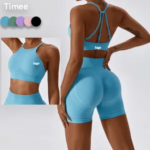 New seamless bra cups running sports vest bra for women sexy quick-drying fitness yoga top