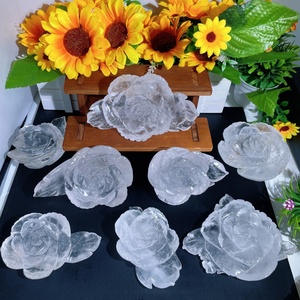 Vente en gros de fleurs de <span class=keywords><strong>quartz</strong></span> <span class=keywords><strong>rose</strong></span> naturelles faites à la main, cristaux de guérison, artisanat en <span class=keywords><strong>quartz</strong></span> pour la décoration - Product Image 2