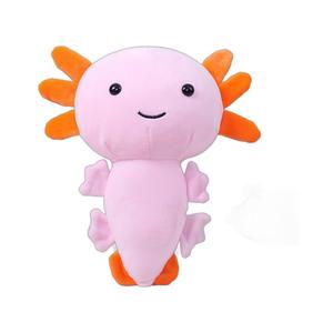 Vente directe usine transfrontalière pour peluche Axolotl, poupée dinosaure hexagonale Axioatl, rembourrage en coton PP, 11-30cm en stock - Product Image 1