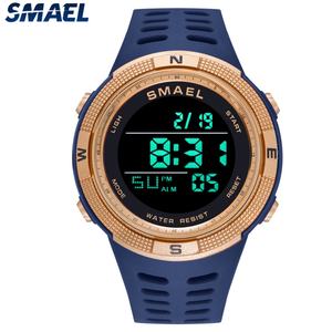 Montre pour homme SMAEL 1915, sport de luxe, affichage numérique LED, résistante à l'eau 5ATM, charme tendance, plastique - Product Image 3