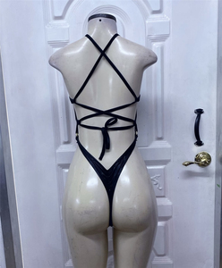 Maillot <span class=keywords><strong>de</strong></span> <span class=keywords><strong>bain</strong></span> une pièce rose pour femme, coupe haute, style monokini, transparent, mignon, pour fêtes, carnavals et raves - Product Image 3