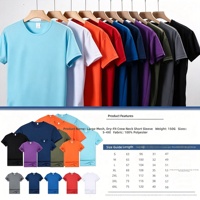 T-shirt personnalisé pour homme en maille respirante à séchage rapide, col rond, manches courtes, 150 g, 100 % polyester, vêtements de sport d'été, respirant, vente en gros, nouveauté