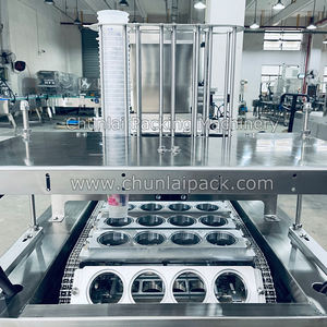 Machine automatique de remplissage et de bouchage de dômes pour glaçons avec moteur, 4 coupes par cycle, application pour boissons - Product Image 3