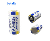 Batterie au lithium LISUN 1500mAh 3V CR123A CR17345, batterie primaire Li/MnO2 pour appareil photo, compteurs intelligents, détecteurs, serrures électroniques
