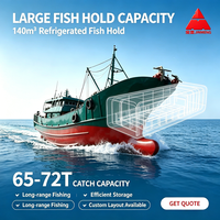 Chaloupe de pêche commerciale en acier pour haute mer, classe II, moteur 600 CV, à vendre