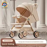 Nouvelle poussette pour bébé de plus de 3 ans, cadre en alliage d'aluminium, légère, pliable, design à vue dégagée