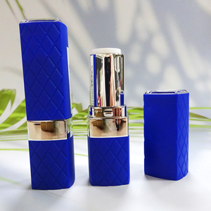 Wholesale Fashion Design Rhombic Grid Square Lipstick Custom Color ABS Lipstick Container Tube Packaging Case - Product Image 1