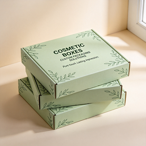Caja de Cosméticos Verde Menta con Impresión Digital Personalizada, Envío Rápido en 72H, Caja de Suscripción de Cartón Impermeable - Product Image 2