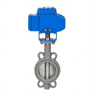 Válvula de hierro fundido 2IN10IN WCB de sellado suave, ajustable en línea central, DC24VAC110V/220V/380V, tipo ordinario/inteligente, resistente a la corrosión - Product Image 1