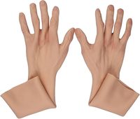 Prótesis de Silicona para Mano Femenina, Funda de Brazo Artificial con Piel Altamente Simulada, Cubre Cicatrices, Guantes para Crossdresser
