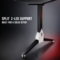 Bureau de jeu convertible et extensible en métal pour configuration PC e-sport, idéal pour la vente en gros