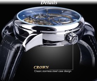 Montre mécanique automatique Forsining pour homme, cadran squelette, double fuseau horaire, phase de lune, tourbillon, bracelet en cuir doré, étanche