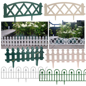 Lightweight Outdoor Path Fence Panels Garden Plastic White Picket for Home Decoration - Product Image 2