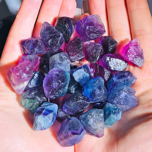 Pierre brute de fluorite arc-en-ciel naturelle non polie de qualité supérieure pour la guérison spirituelle et les cadeaux - Product Image 4