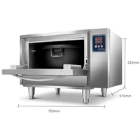 Armoire de cuisson de riz intelligente en acier inoxydable, cuiseur à riz électrique avec contrôle numérique du minuterie, capacité 5 kg, équipement de cuisine professionnel