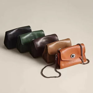 กระเป๋าสะพายไหล่แฟชั่นแบบลำลองมีซิปขนาดเล็กสายโซ่โลหะกันน้ำได้ความจุของ1-1.9L - Product Image 6