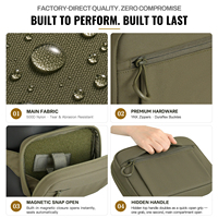 Pochette magnétique GAF à accès rapide, sac banane tactique pour port dissimulé (CCW), étui de ceinture, sacoche d'entraînement extérieur, tir, EDC, en nylon