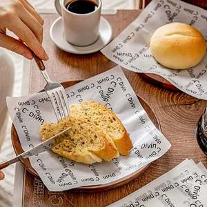 Papel Encerado Personalizado para Envolver Alimentos, Comida Rápida, Hamburguesas, Sándwiches, Barbacoa, Papel Antigrasa y Antiadherente para Envolver Hamburguesas - Product Image 1