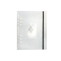 Reliure à anneaux A5 promotionnelle, transparente en PP givré, reliure à 6 anneaux, planificateur à feuilles mobiles, reliure de budget imperméable avec ruban adhésif