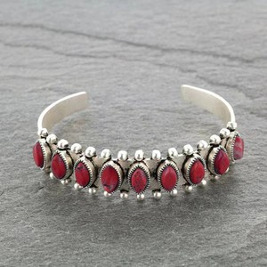 Bracciale Aperto Stile Turchese per Donne, Gioiello Vintage Regolabile - Product Image 3