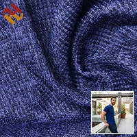 Tissu côtelé en polyester 100% 210GSM teint pour femmes/filles/hommes/garçons, idéal pour camisoles/t-shirts/bodys/robes/pulls