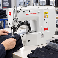 Machine à coudre industrielle informatisée haute performance VMA avec écran tactile, machine à point de surjet électronique pour vêtements
