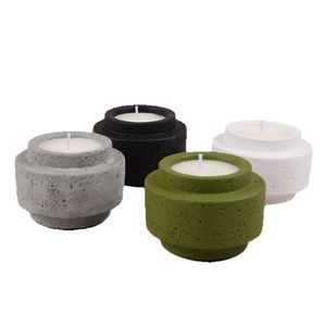 Cement Scented <b>Candle</b> Jar Round Soy Wax Minimalist Home Decor Birthday <b>Gift</b> - Product Image 3